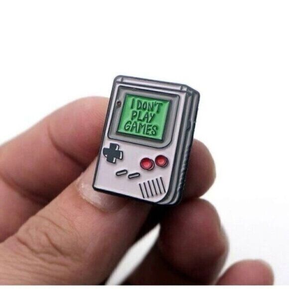 3/20 Don’t Play Games Nintendo Enamel Pin - Picture 1 of 1